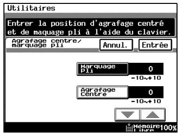 KONICA MINOLTA DI3510 - Pour définir la fonction "agrafage centre / marquage pli - 2