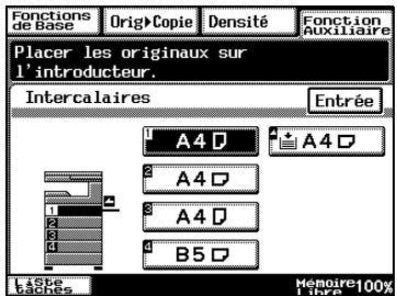 KONICA MINOLTA DI3510F - Procéder aux réglages de la fonction “Intercalaires” - 3