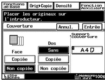 KONICA MINOLTA DI3510F - Procéder aux réglages de la fonction “Couverture” - 2