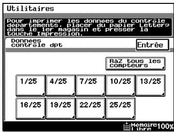 KONICA MINOLTA DI3510F - Pour remettre à zéro tous les compteurs - 1