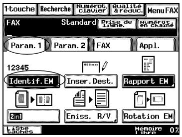 KONICA MINOLTA DI3510F - Émission avec le nom et le numéro sur l'original (TSI) - 1