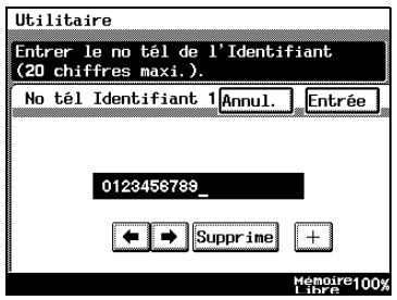 KONICA MINOLTA DI3510F - Comment configurer les informations du numéro de téléphone du télécopieur - 4