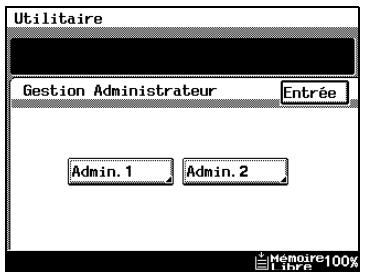 KONICA MINOLTA DI3510F - Écrans du Mode Gestion Administrateur - 3