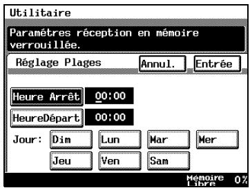 KONICA MINOLTA DI3510F - Configuration du verrou mémoire et le l'impression par paquet pour les documents reçus - 6