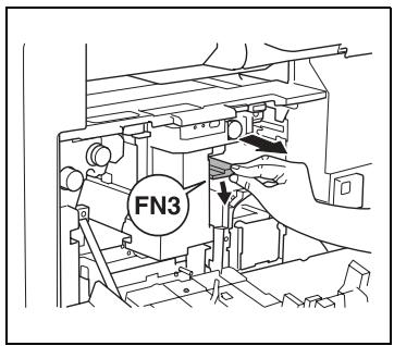 KONICA MINOLTA DI3510F - Retrait d'un serrage papier dans le module de finition intégré - 5