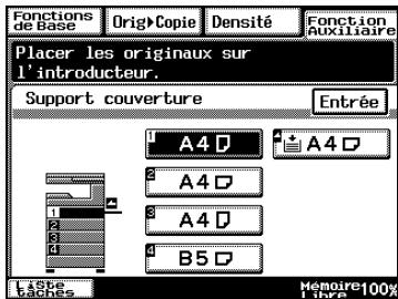 KONICA MINOLTA DI3510F - Procéder aux réglages de la fonction “Couverture” - 3
