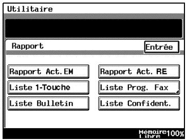 KONICA MINOLTA DI3510F - Comment imprimer la liste confidentielle - 2