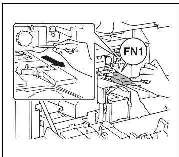 KONICA MINOLTA DI3510F - Retrait d'un serrage papier dans le module de finition intégré - 2