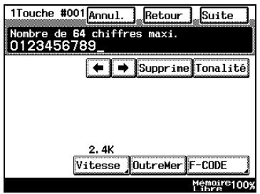 KONICA MINOLTA DI3510F - Comment enregistrer les touches 1-Touche - 6