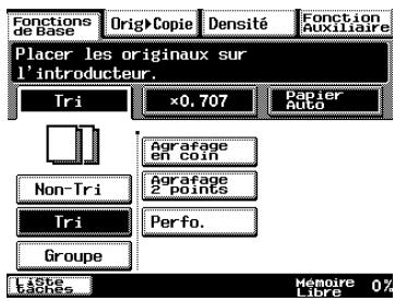 KONICA MINOLTA DI3510F - Spécifier les paramètres de finition - 1