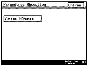 KONICA MINOLTA DI3510F - Configuration du verrou mémoire et le l'impression par paquet pour les documents reçus - 2
