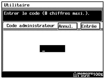 KONICA MINOLTA DI3510F - Écrans du Mode Gestion Administrateur - 2