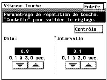 KONICA MINOLTA DI3510F - Modifier le paramétrage des touches (fonction "Vitesse Touche") - 1