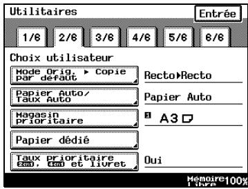 KONICA MINOLTA DI3510F - Pour définir la fonction “Mode Original > Copie par défaut” - 1