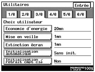 KONICA MINOLTA DI3510F - Pour définir la fonction "Mise en veille" - 1