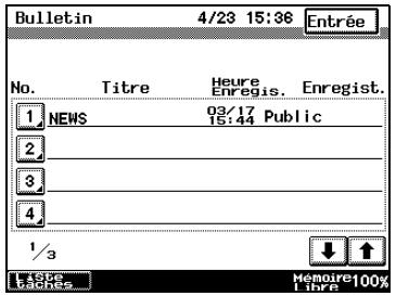 KONICA MINOLTA DI3510F - Enregistrement de documents dans les bulletins de bord - 2