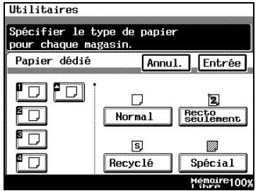 KONICA MINOLTA DI3510F - Pour définir la fonction "Papier dédié" - 2