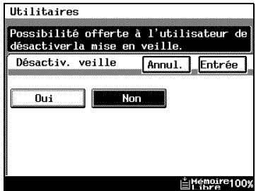 KONICA MINOLTA DI3510F - Pour désactiver la fonction Veille (paramètre “Désactiver mode veille”) - 2