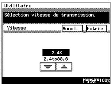 KONICA MINOLTA DI3510F - Réglage de la vitesse de communication - 2