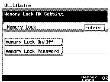 KONICA MINOLTA DI3510F - Configuration du verrou mémoire et le l'impression par paquet pour les documents reçus - 3