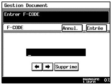 KONICA MINOLTA DI3510F - Entrez le F-CODE à l'aide du clavier et pressez [OK]. - 1
