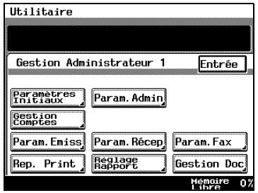 KONICA MINOLTA DI3510F - Comment enregistrer et modifier l'identifiant Fax - 1