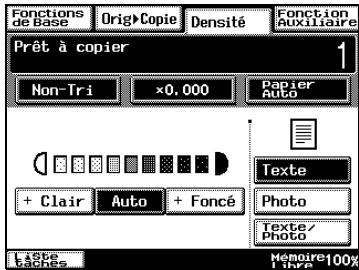 KONICA MINOLTA DI3510F - Sélectionner le réglage "Texte" - 1