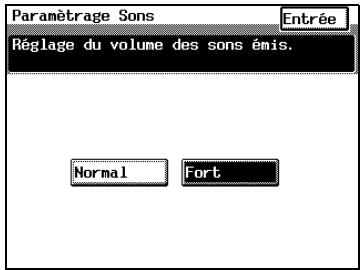 KONICA MINOLTA DI3510F - Modifier le volume des bips et des alarmes (fonction "Paramétrage Sons") - 1