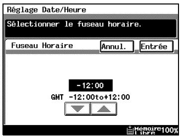KONICA MINOLTA DI3510F - Pour définir le fuseau horaire - 3