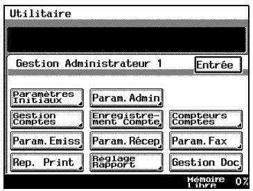 KONICA MINOLTA DI3510F - Comment imprimer les listes de compte - 1