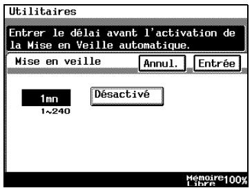 KONICA MINOLTA DI3510F - Pour définir la fonction "Mise en veille" - 2