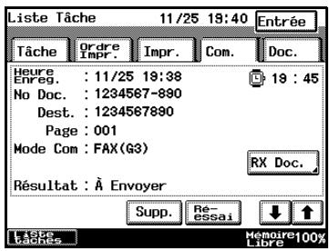 KONICA MINOLTA DI3510F - Vérifier l'activité d'émission - 2
