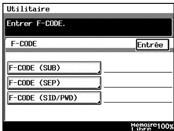 KONICA MINOLTA DI3510F - Enregistrement des F codes - 2