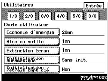 KONICA MINOLTA DI3510F - Pour définir la fonction "Initialisation Auto" - 1