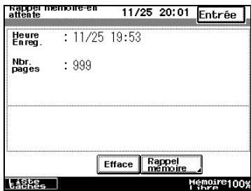 KONICA MINOLTA DI3510F - Appuyez sur [ENTRÉE] jusqu'à ce que l'écran d'origine soit de nouveau affiché. - 1