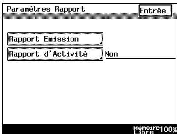 KONICA MINOLTA DI3510F - Comment configurer les rapports d'émission - 2