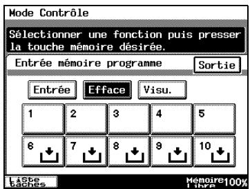 KONICA MINOLTA DI3510F - Pour supprimer un programme de copie - 2