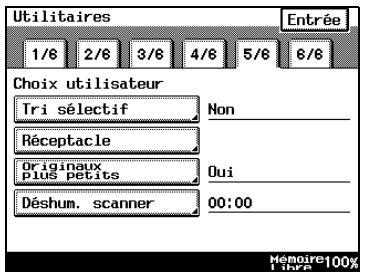 KONICA MINOLTA DI3510F - Pour définir la fonction “Réceptacle” (en option) - 1