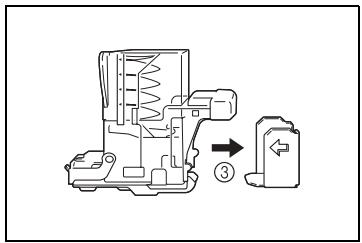 KONICA MINOLTA DI3510F - Pour remplacer la cartouche d'agrafes destinée au module de finition - 4