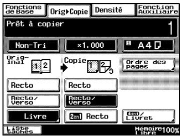 KONICA MINOLTA DI3510F - Copier des pages d'un livre sur deux pages recto/verso - 1