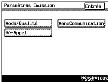 KONICA MINOLTA DI3510F - Spécification des valeurs de qualité et de mode par défaut pour l'émission - 2
