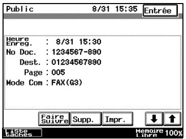 KONICA MINOLTA DI3510F - Pour vérifier les documents généraux sauvegardés - 2