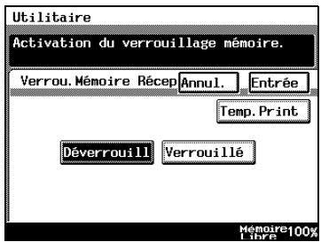 KONICA MINOLTA DI3510F - Impression manuelle des documents reçus avec le verrou mémoire - 4