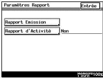 KONICA MINOLTA DI3510F - Comment configurer le rapport d'émission - 2