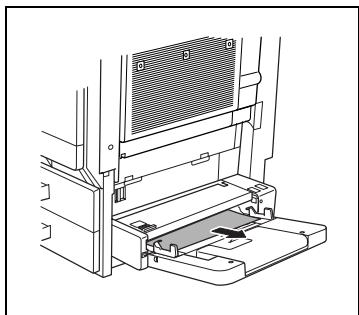 KONICA MINOLTA DI3510F - Retrait d'un serrage dans le plateau d'introduction multi-feuilles - 1