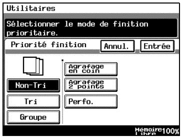 KONICA MINOLTA DI3510F - Pour définir la fonction "Priorité finition" - 2