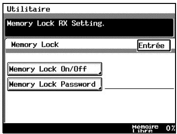 KONICA MINOLTA DI3510F - Configuration du verrou mémoire et le l'impression par paquet pour les documents reçus - 7