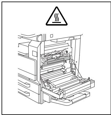 KONICA MINOLTA DI3510F - Le tour de l'unité de fixation est extrêmement chaud. - 1