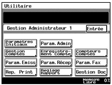 KONICA MINOLTA DI3510F - Comment imprimer la liste des paramètres - 1