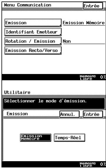 KONICA MINOLTA DI3510F - Spécification des paramètres d'émission par défaut - 3
